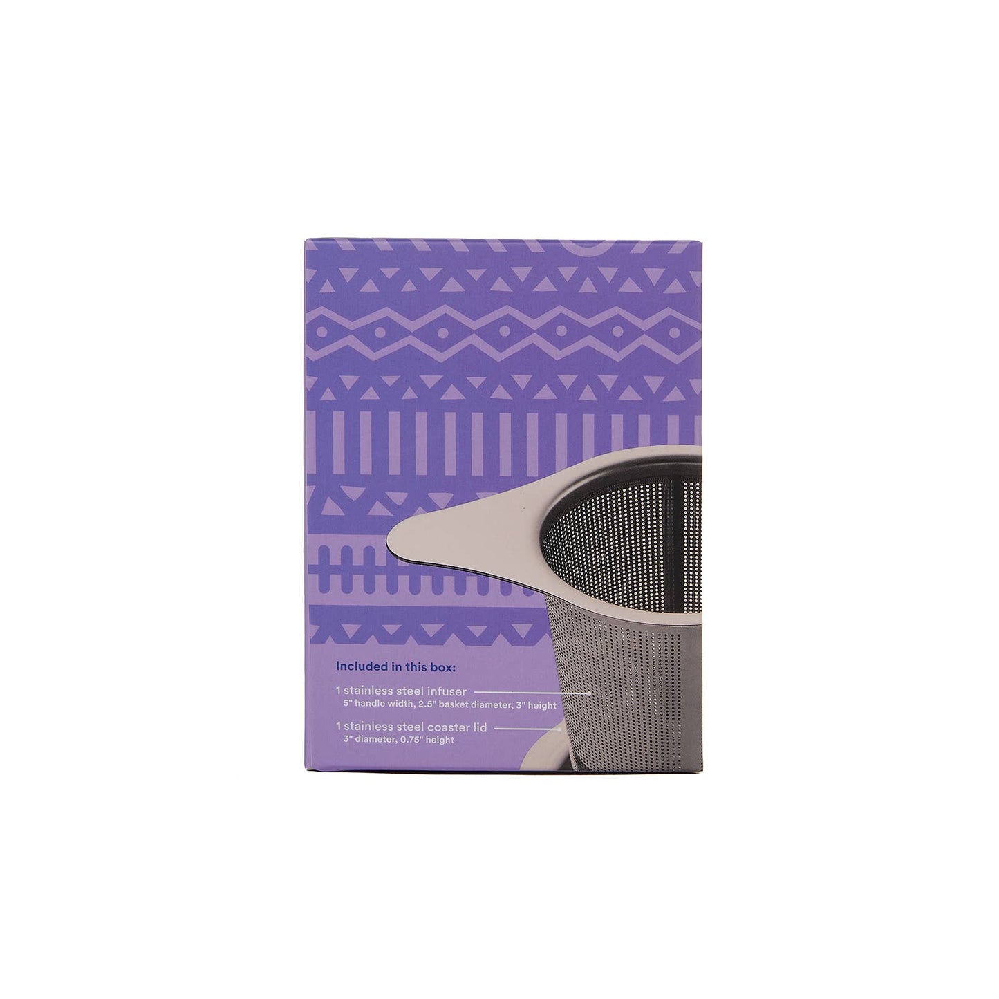 JusTea: Tea Infuser with Dual-use Coaster Lid - Tea Steeper Strainer