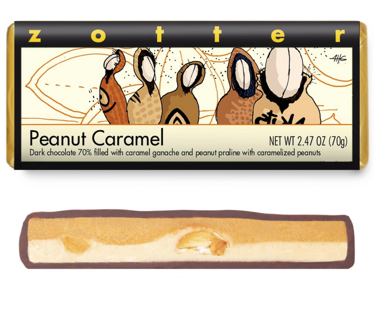 Zotter: Peanut Caramel (Hand-Scooped Chocolate)