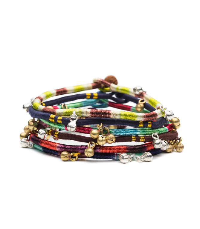 Matr Boomie Fair Trade: Cotton Chum Chums Anklets - Assorted (Set of 6)
