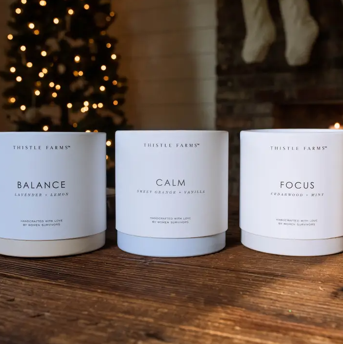 Thistle Farms: Calm Healing Candle | Essential Oil Soy Wax