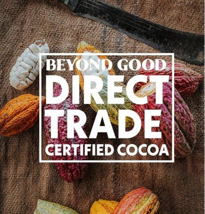 Beyond Good 85% Cocoa Chocolate Bar-Sea Salt- Grown In Uganda-2.64oz