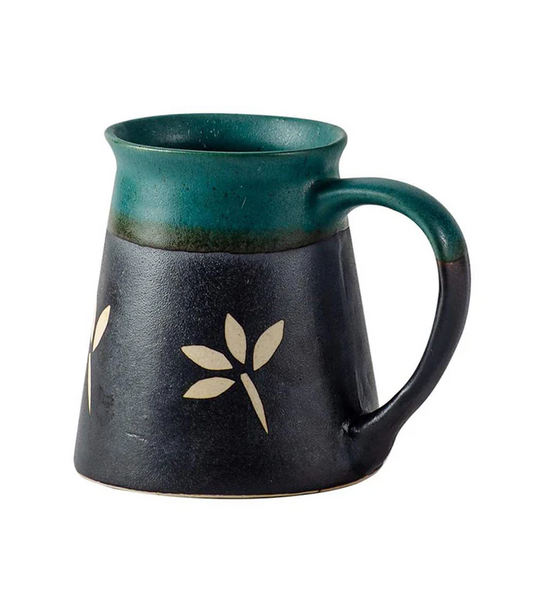 Matr Boomie Fair Trade: Ruhi Teal Ceramic Mug - Handmade, Fair Trade