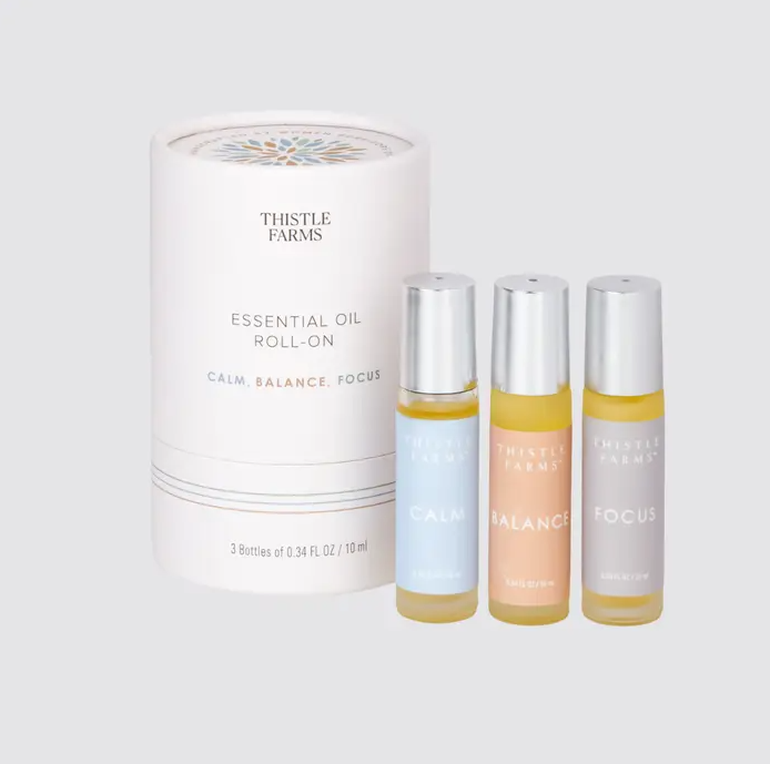 Thistle Farms: Essential Oil Roll-On Trio | Calm, Balance, Focus