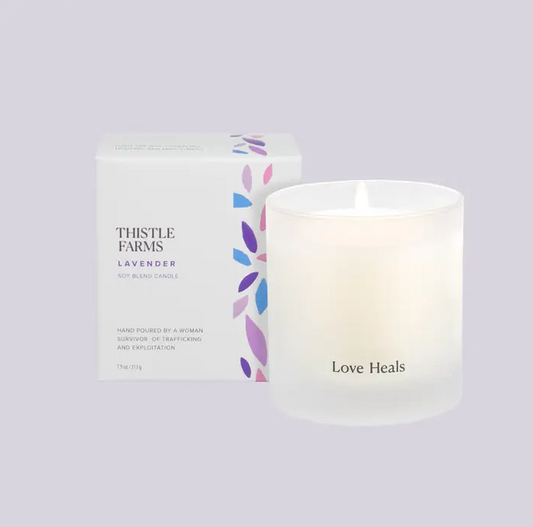 Thistle Farms: Lavender Soy Candle Love Heals Collection