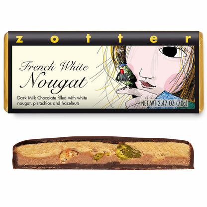 Zotter: French White Nougat Chocolate