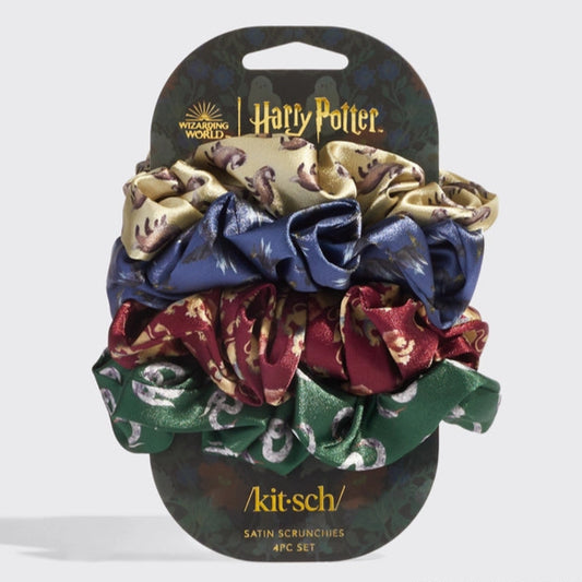 Harry Potter X Kitsch: Satin Sleep Scrunchies 4pc Set