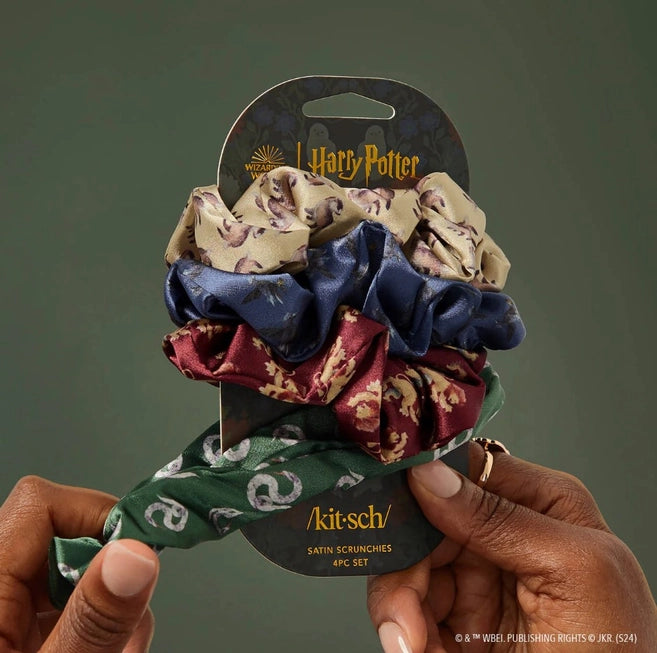 Harry Potter X Kitsch: Satin Sleep Scrunchies 4pc Set